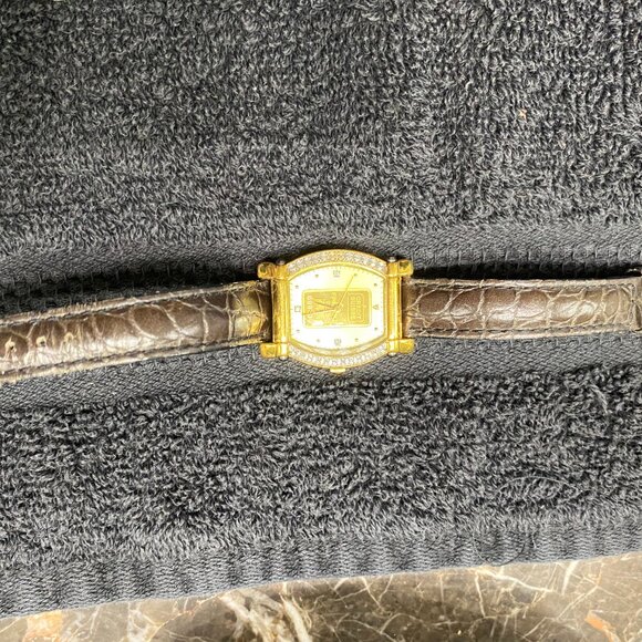 Croton Swiss 23 K Gold Plated Credit Suisse Gold Ingot Watch. 1 gram Ingot - Picture 7 of 10